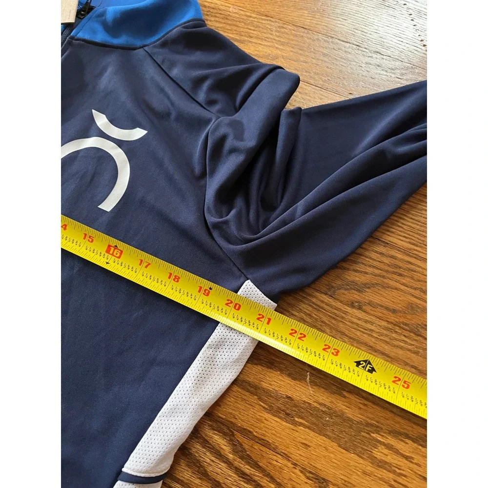 Nike Dri-FIT Womens Soccer Academy Training Quarter Zip Top Navy Blue FZ9770-410